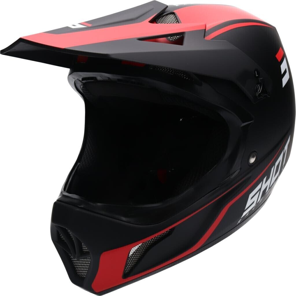 Shot Rogue United Downhill Helmet black/red matt