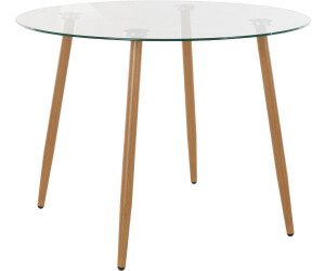 INOSIGN Essgruppe Miller (Set, 5-tlg), Glastisch mit 4 Stühlen ( Kunststoffschale)( hellgrau) ab 229,49 € | Preisvergleich bei