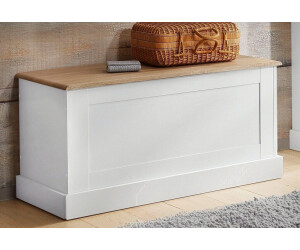 Home Affaire Sitzbank Binz 90x45x40 cm weiß (weiß eiche ) Holzbank 90 cm  (483628-0) ab 101,99 € | Preisvergleich bei