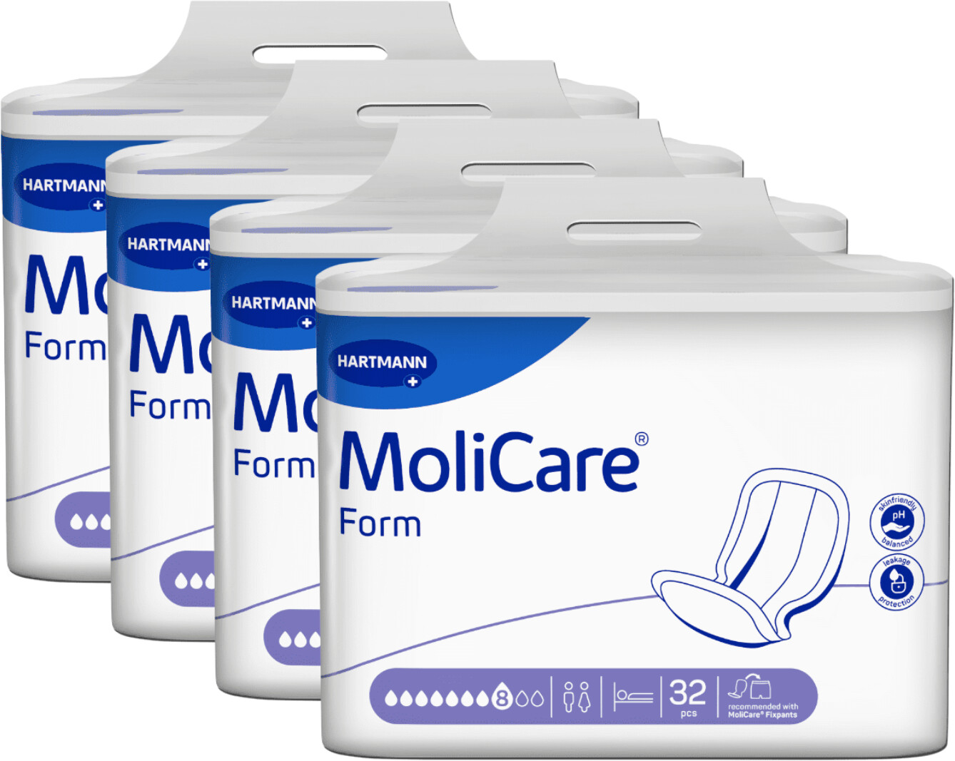 Hartmann MoliCare Form 8 drops (4 x 32 pcs.)