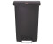Rubbermaid Tret-Abfallbehälter Slim Jim® mit Pedal an der Breitseite, Kunststoff, 50 l, schwarz