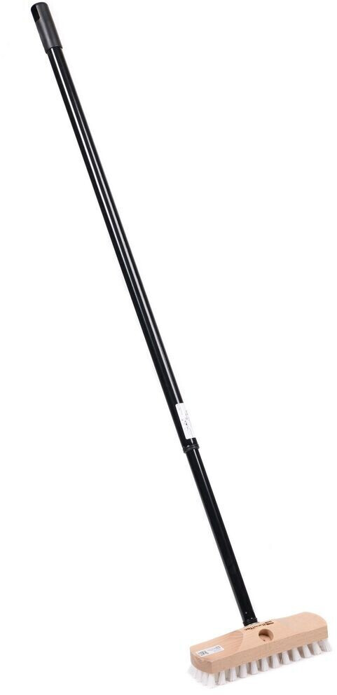 BawiTec Schrubber 22cm mit Teleskopstiel Schrubberbürste ppn-weiß