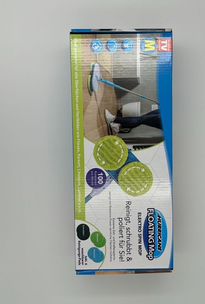 Lot De 6 Tampons Microfibre 16 Cm Pour Balai Hurricane Floating Mop | Compatible M30457 | Vert