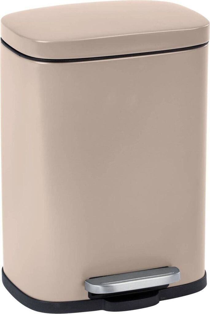 Wenko Leno pedal bin in black brown