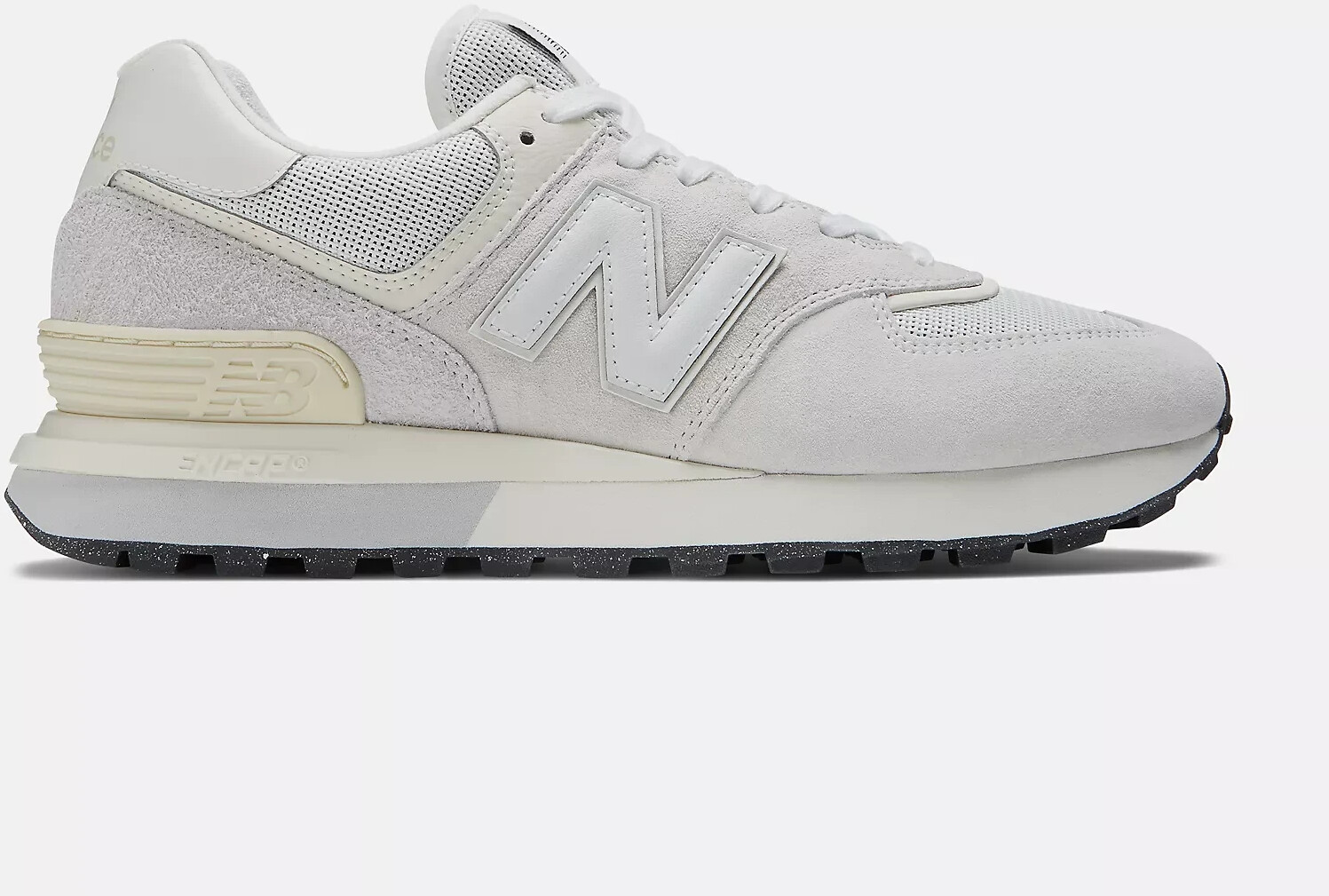 All white new balance 574 mens shop