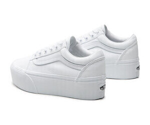 Vans old skool total white top