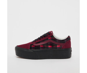 Vans old top skool black maroon