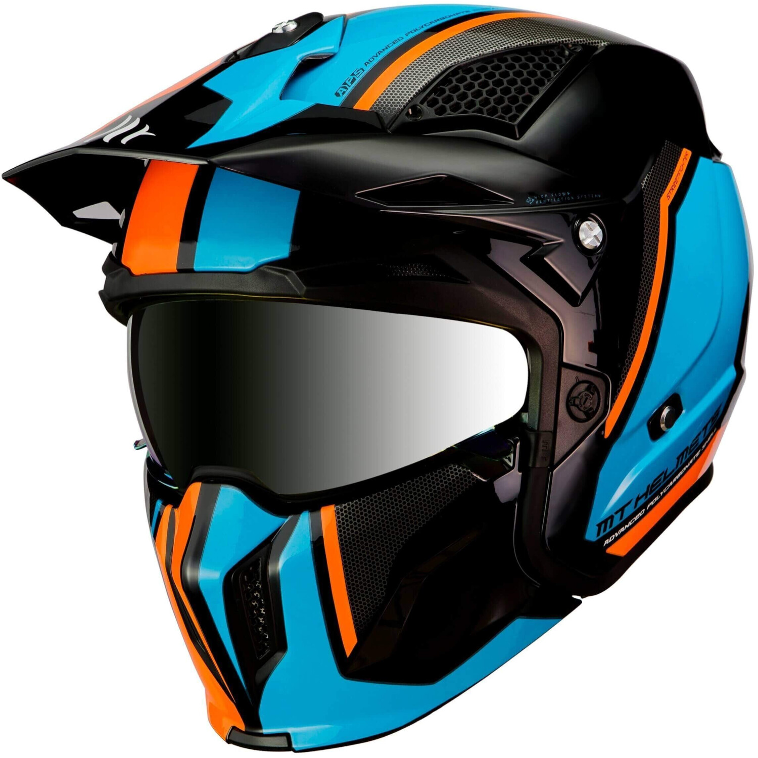 MT Helmets Streetfighter SV Twin A4 Gloss fluor orange