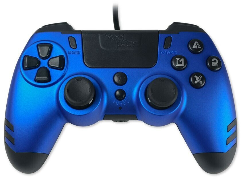 Steelplay PS4/PC Slim Pack Manette filaire bleue
