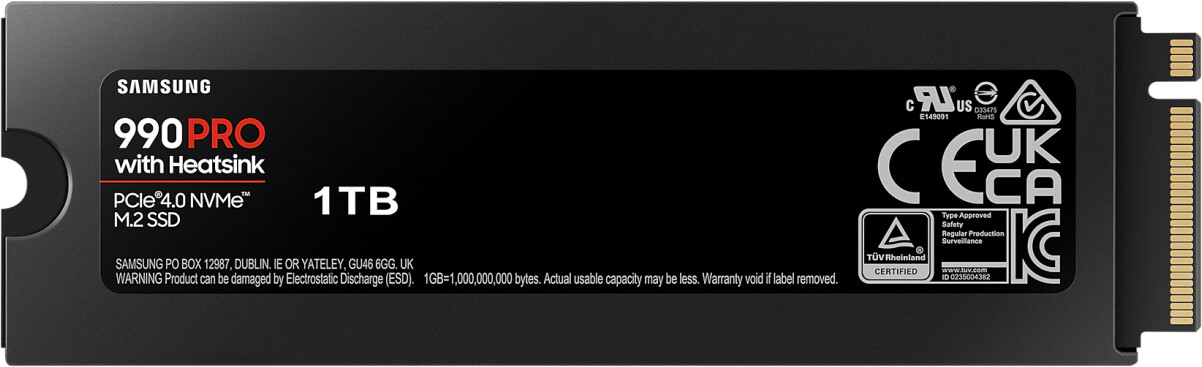 Samsung 990 Pro avec dissipateur 1 To (MZ-V9P1T0GW) au meilleur prix sur