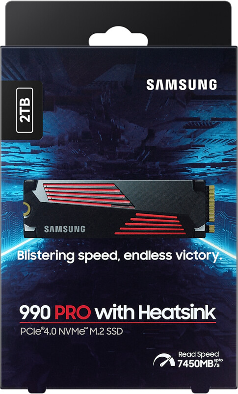 Disque dur ssd interne 1to 990 pro pcie 4.0 nvme m.2 Samsung