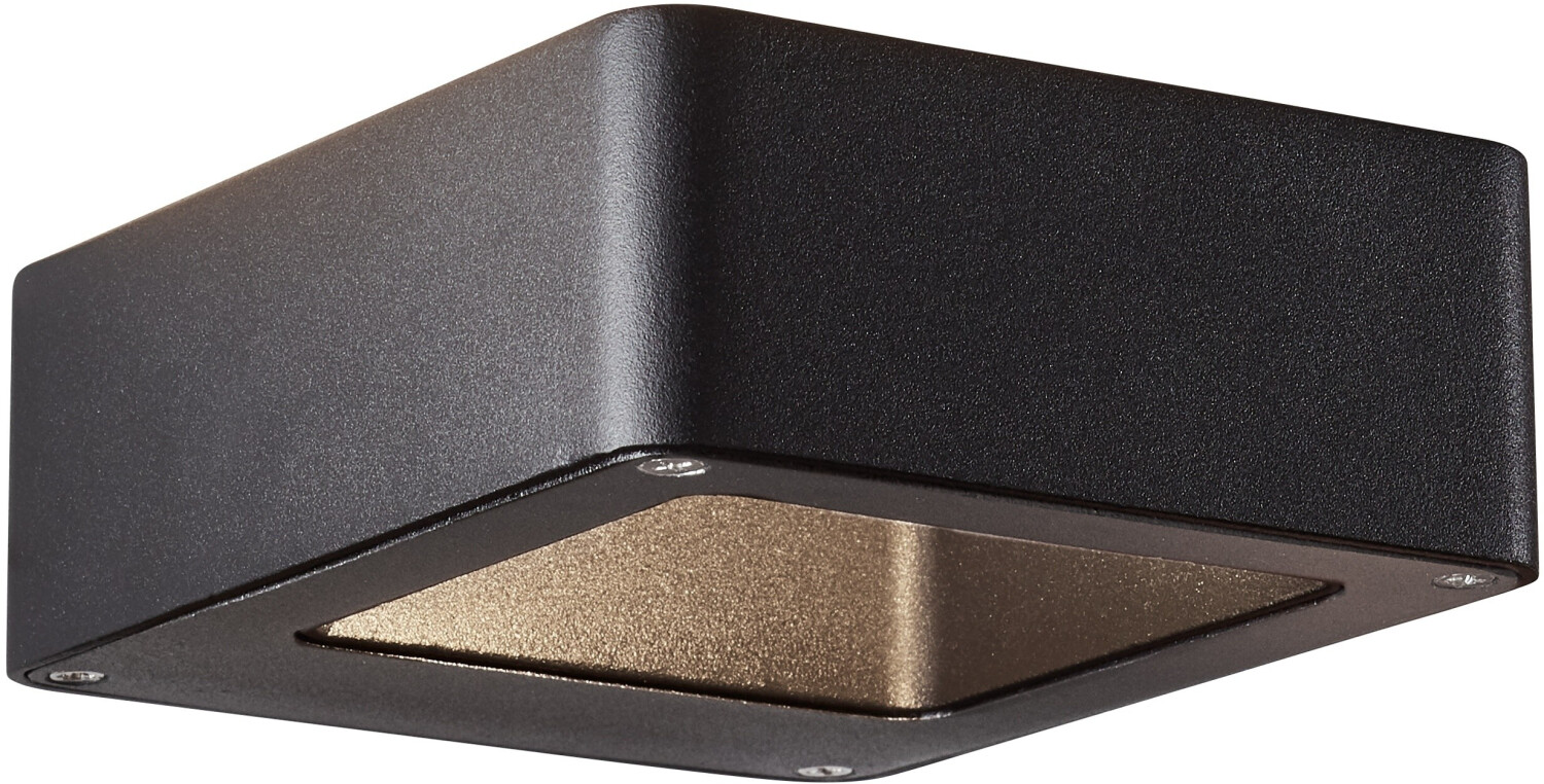 Brilliant Golda LED outdoor wall light 15x12cm black 1x LED integrated, 6.9W LED integrated, (luminous flux: 660lm, light colour: 3000K)