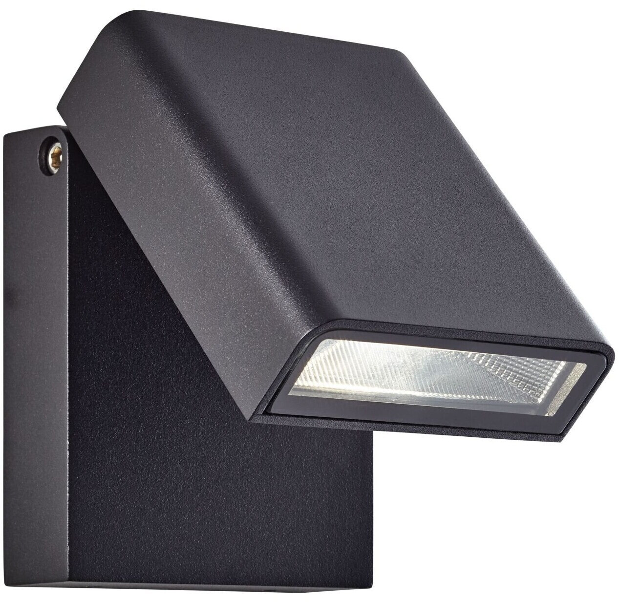 schwarz bei 4200K LED LED ab spritzwassergeschützt IP-Schutzart: - schwenkbar Toya | 736lm, Kopf € 20,44 7W Preisvergleich Brilliant 44 Außenwandstrahler 1x integriert,