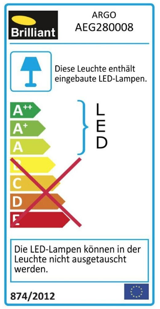 | integriert 2x 6W LED anthrazit LED 39,95 Argo € 2flg Außenwandleuchte ab bei (550lm, 3000K) AEG (COB), Preisvergleich