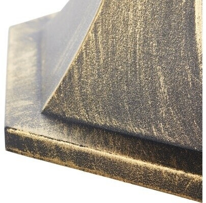 Brilliant Janel outdoor pillar light 44cm black gold 1x A60, E27, 60W, suitable for normal lamps (not included)