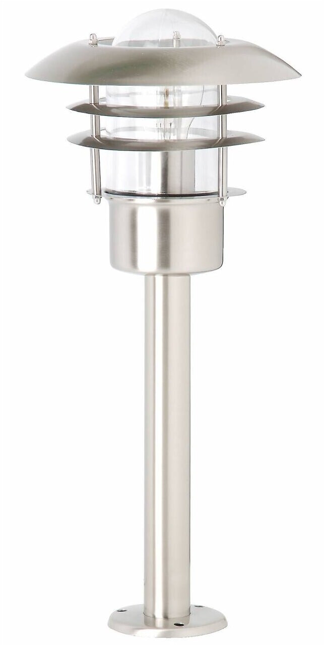 Brilliant Terrence Außensockelleuchte 50cm edelstahl 1x A60, E27, 60W,  geeignet für Normallampen (nicht enthalten) IP-Schutzart: 44 -  spritzwassergeschützt ab 26,09 € | Preisvergleich bei | Sockelleuchten