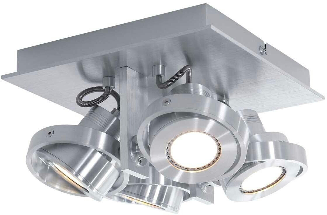 Steinhauer LED Deckenleuchte Quatro in Silber 4x 4,6W 1380lm GU10 4-flammig  silber ab 195,50 € | Preisvergleich bei