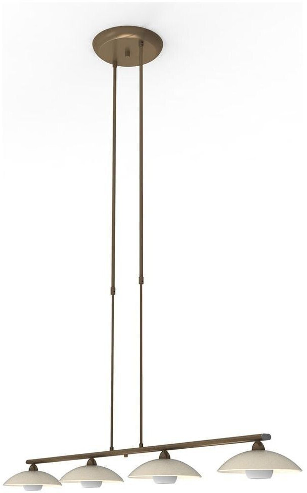 Steinhauer LED Pendelleuchte Souvereign in Bronze und Weiß 4x 3W 1200lm G9  4-flammig braun ab 283,50 € | Preisvergleich bei