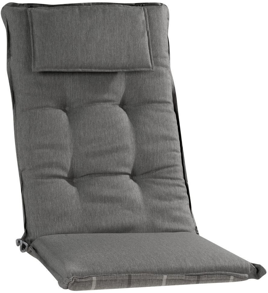 GO-DE Sesselauflage hoch 120x50x7cm | (23525-01) 36,95 Preisvergleich 23525 Dessin Hellgrau bei ab €
