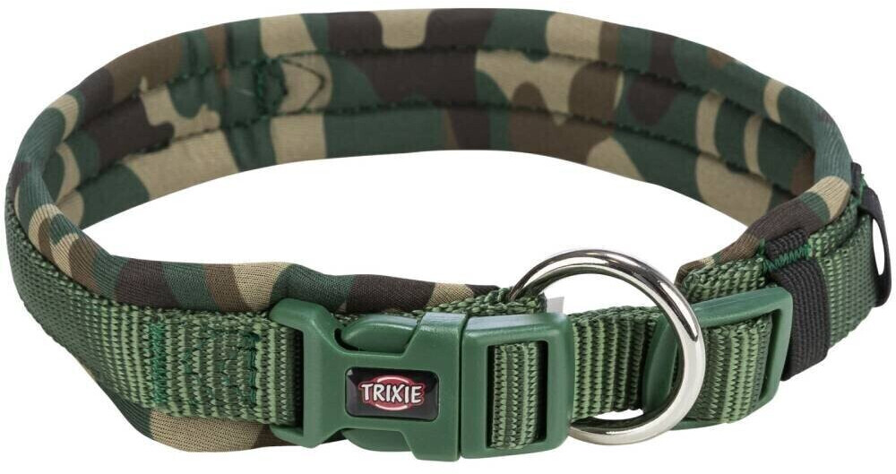 Photos - Collar / Harnesses Trixie Premium Collar Extra Wide XS-S camouflage/forest green (1988 