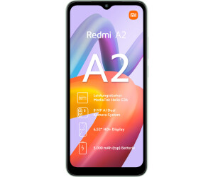 Móvil  Xiaomi Redmi A2, Negro, 32 GB, 2 GB RAM, 6.52 HD+ Dot Drop  Display, MediaTek Helio G36, 5000 mAh, Android