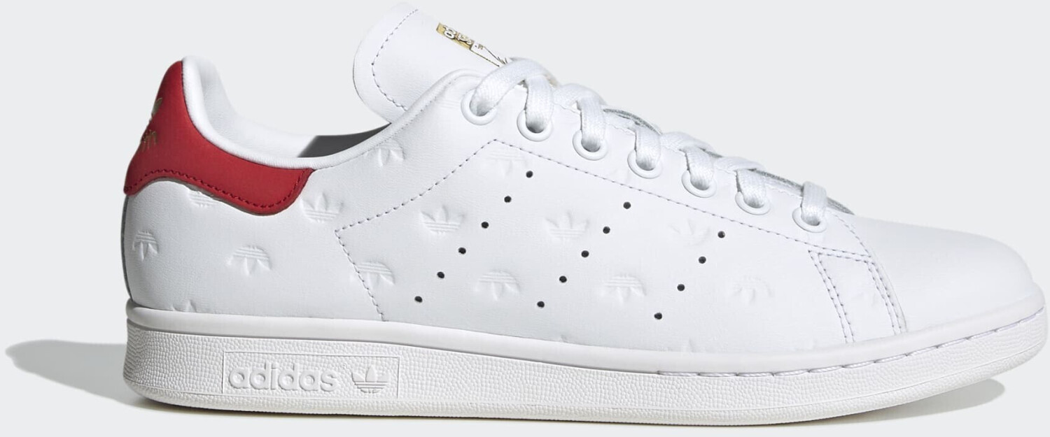 Stan smith white sales scarlet metallic gold