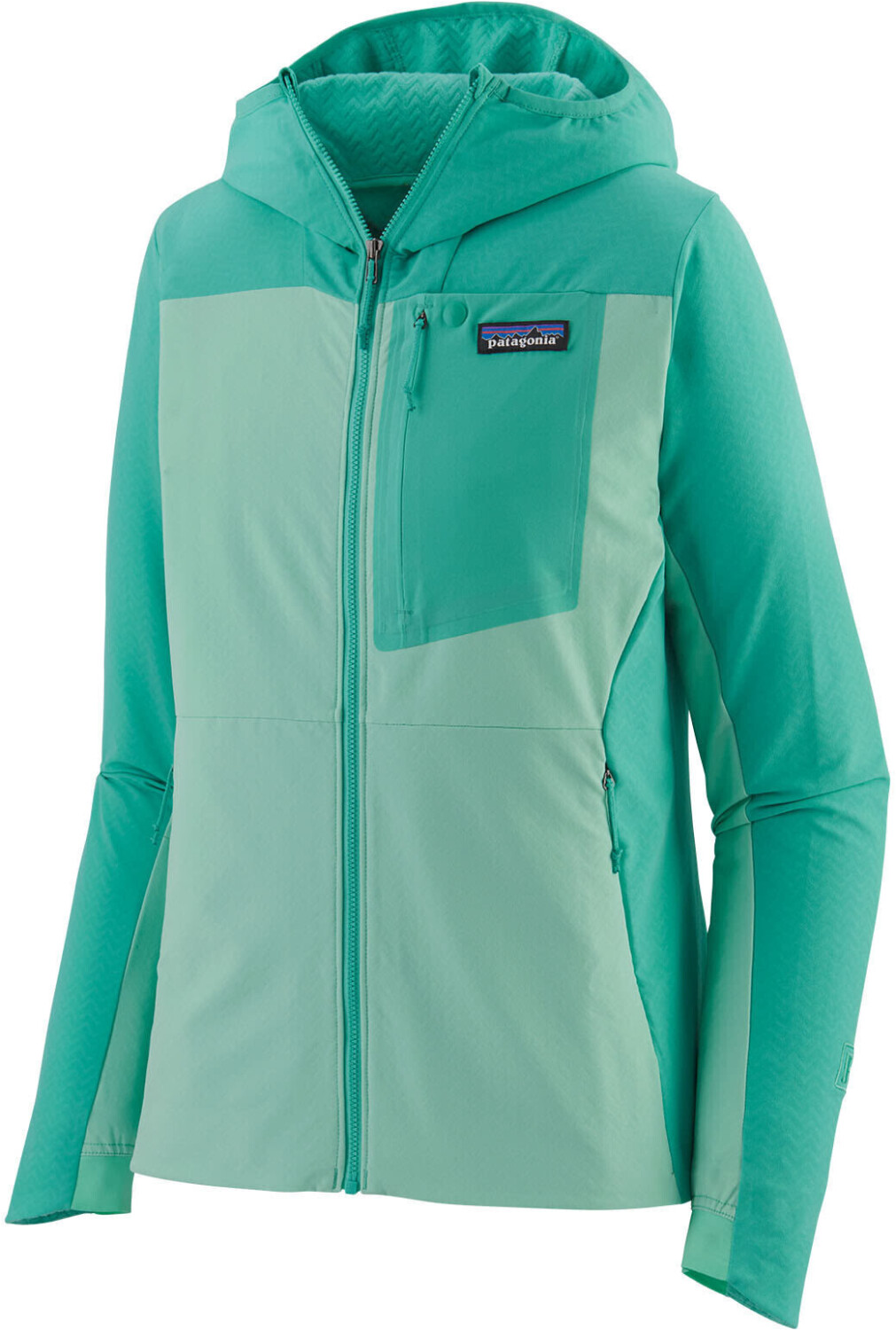 Patagonia R1 Crossstrata Hoody W early teal