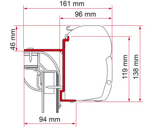 Fiamma F45 Adapter für Pilote Explorateur