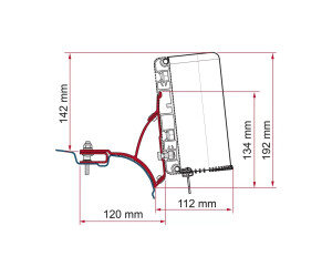 Fiamma Compass Adapter für VW T5/T6 Multivan/Transporter