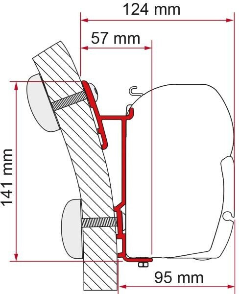 Fiamma F45 Adapter für Hymer S-E Klasse, 450cm