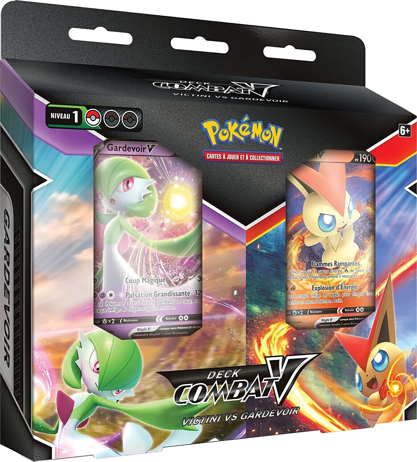 Asmodée Pokémon Deck Combat-V Victini vs Gardevoir (français)