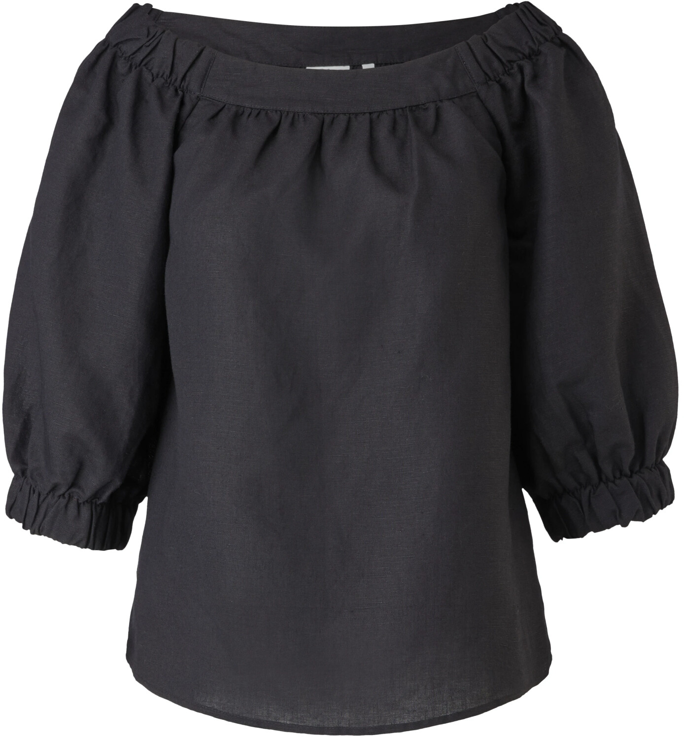 Trachtenbluse Damen - Karo Mit Carmen-Ausschnitt