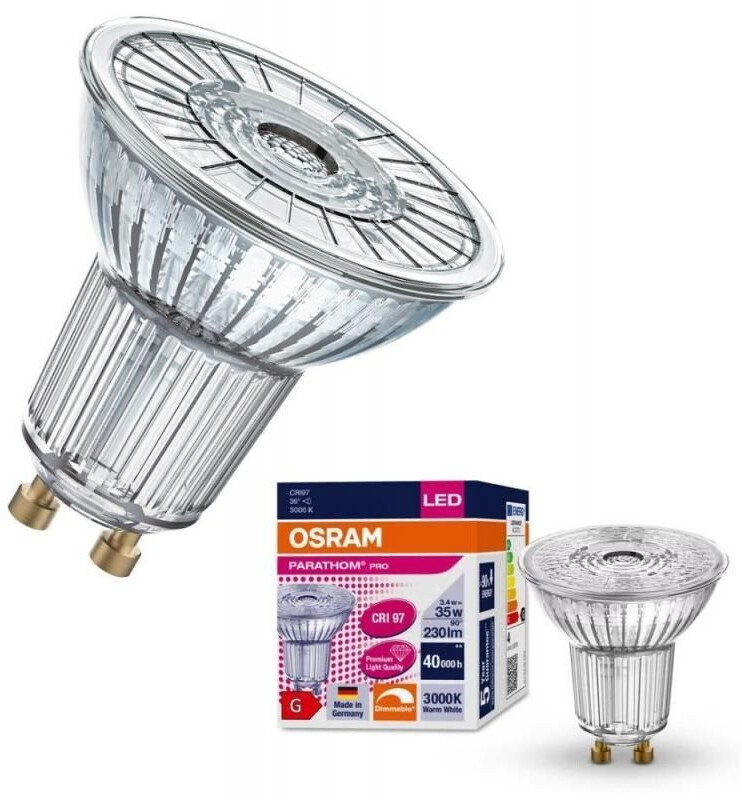 Osram LED Parathom Pro PAR16 3 4 35W 930 GU10 36 230lm warmweiB dimmbar ab 1 91 Preisvergleich bei idealo