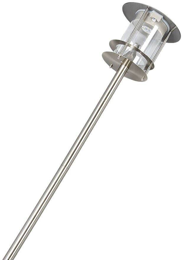 Lindby Sumaya - LED solar lamp made of stainless steel