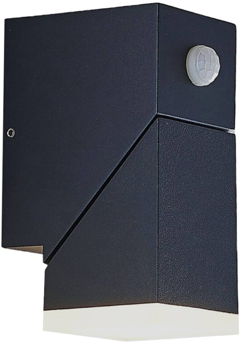 Lindby Sally LED outdoor wall light, 1 lamp with sensor