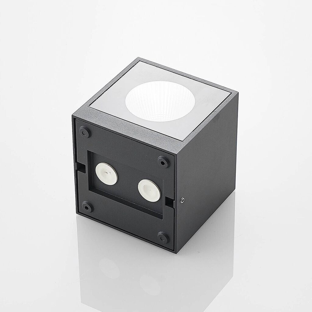 Arcchio Tassnim LED outdoor wall lamp graphite 2-bulb.