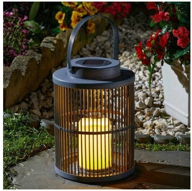 Photos - Floodlight / Street Light Smart Garden Smart Garden LED solar lantern Urbane, grey, height 25 cm