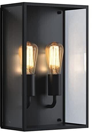 Photos - Floodlight / Street Light Astro Messina Twin outdoor wall lamp 2 x E27 black 