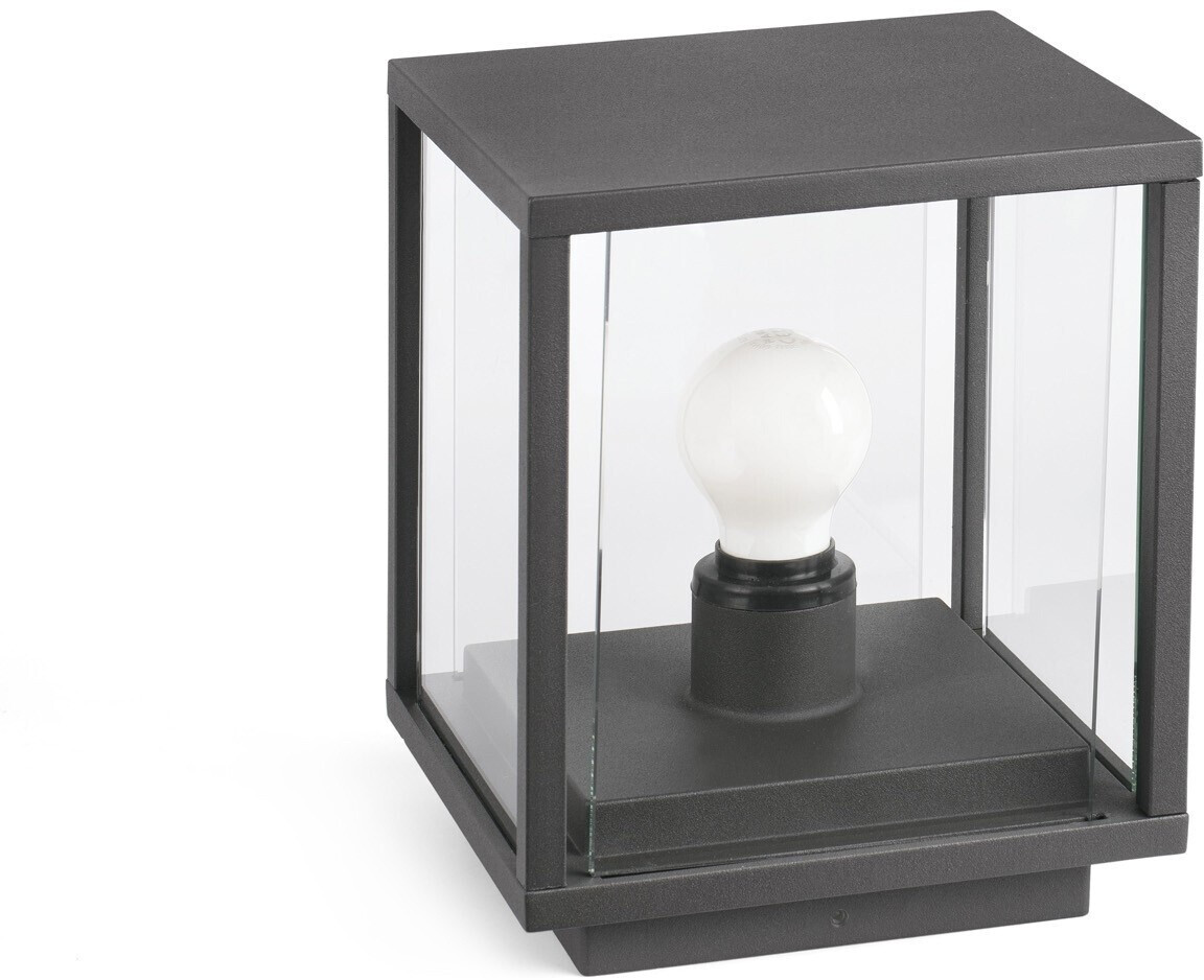 Faro Barcelona Cube-shaped base light Nala in dark grey