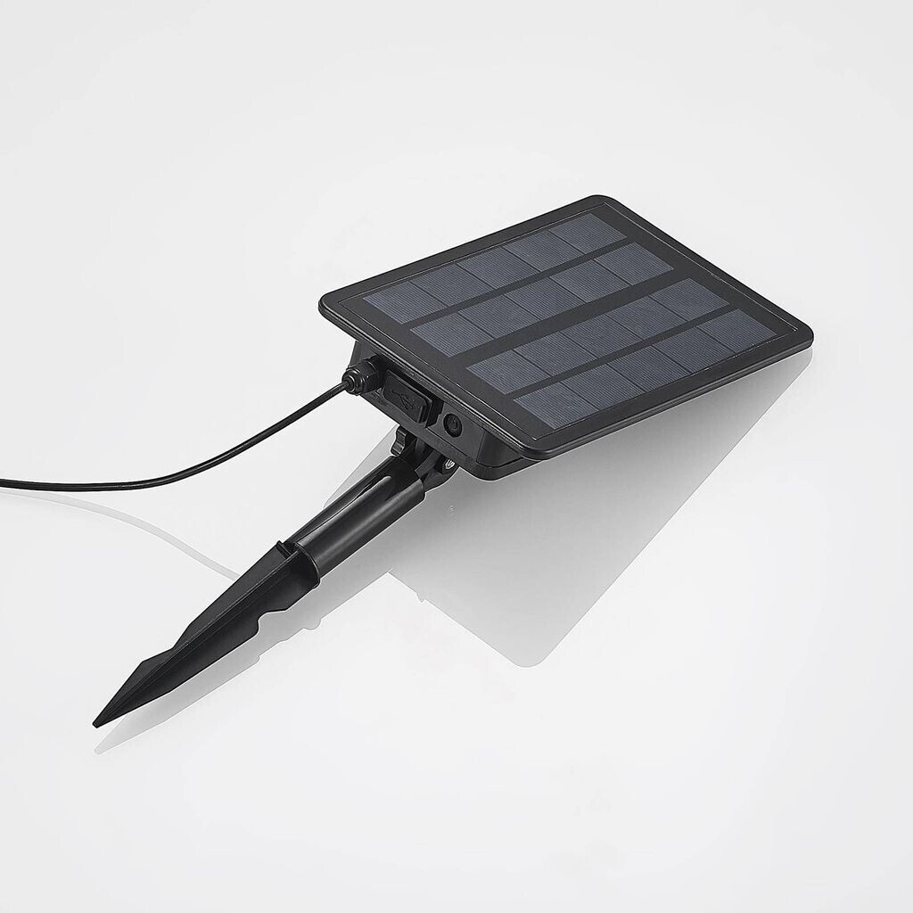 Lindby Lexiane LED solar lamps, set of 3, stainless steel