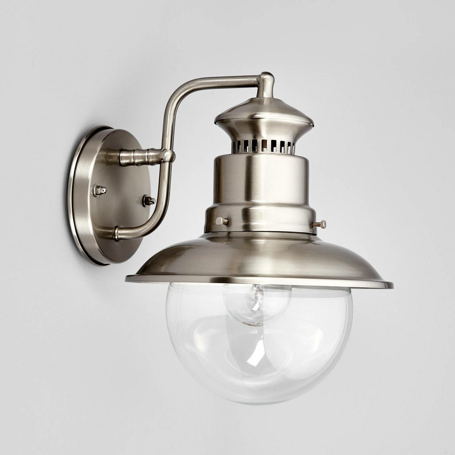 Lindby Gwendolyn outdoor wall light, stainless steel