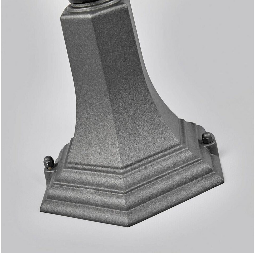 Lindby Graphite gray pedestal light Edana