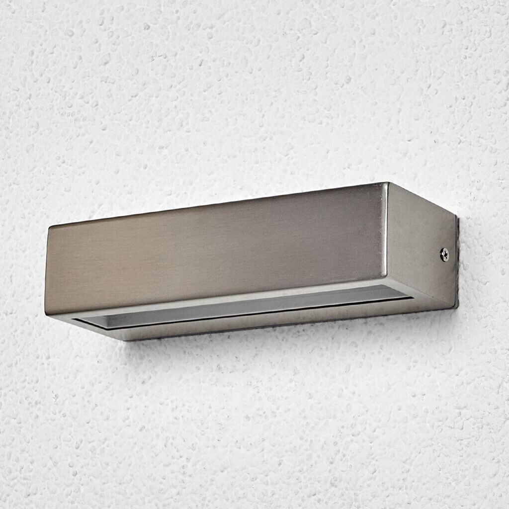 Lindby Patrica - linear LED stainless steel outdoor light