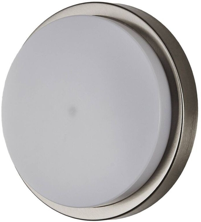Lindby Round outdoor wall light Fero, stainless steel