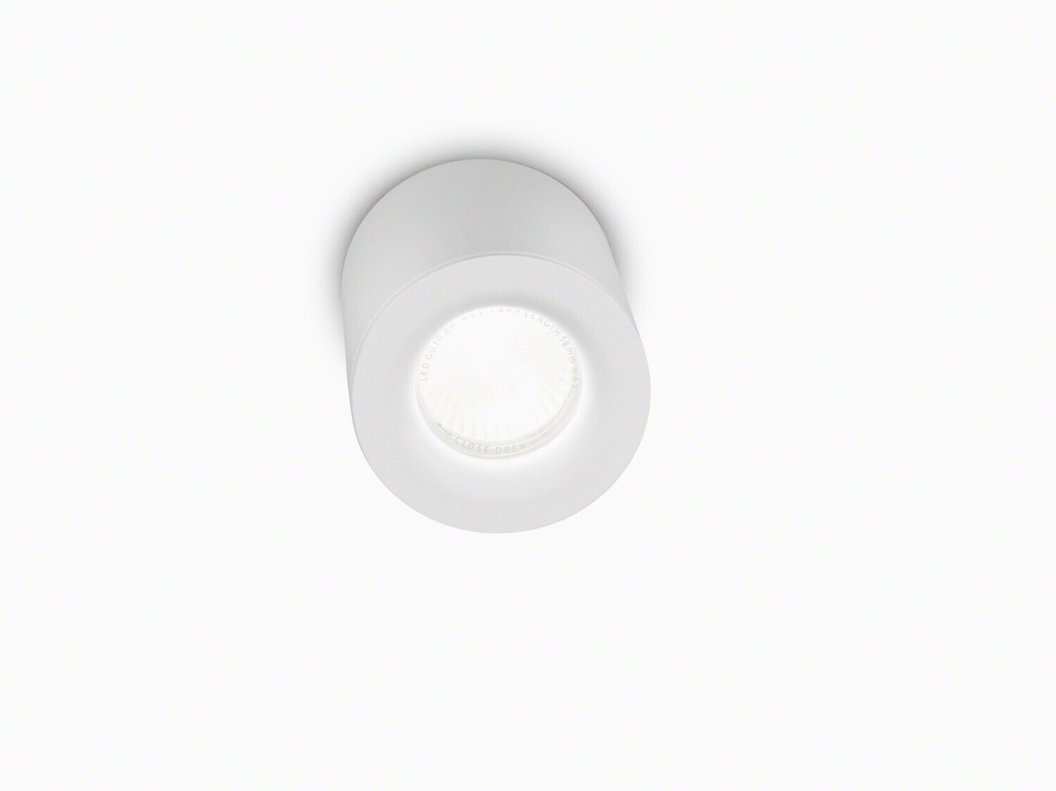 Helestra Lot outdoor ceiling light, IP65, white