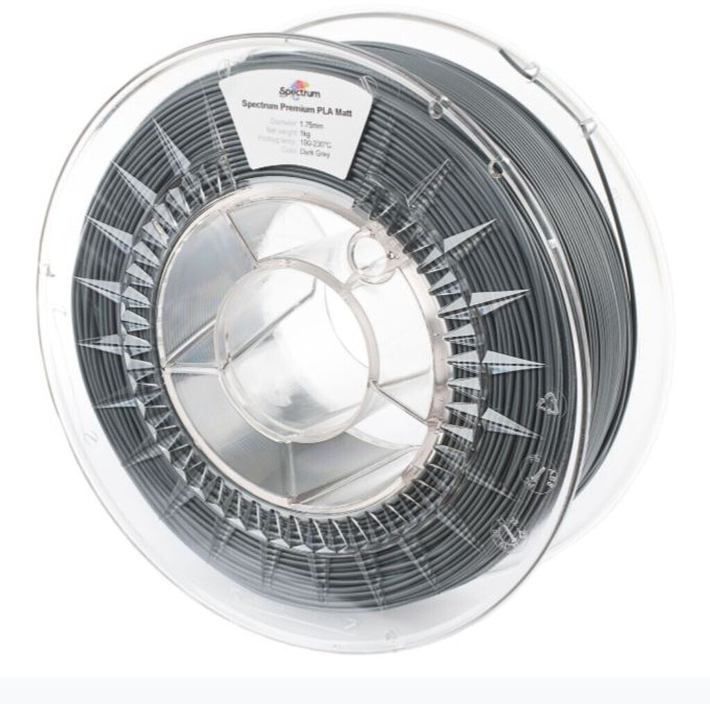 Spectrum 3D Filament PLA MATT 1.75mm DARK grau 1kg