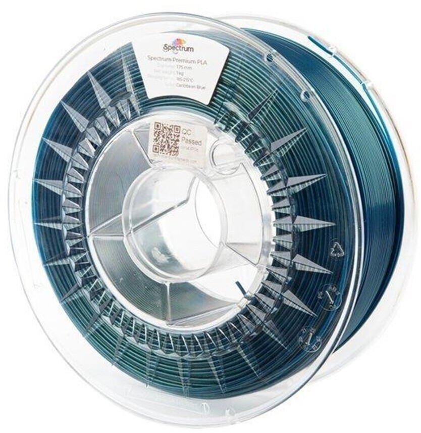 Spectrum 3D Filament PLA Premium 1,75mm Carribean Blue Blau 1kg