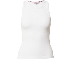 Tommy Hilfiger Essential Sleeveless (DW0DW14875-YBR) € white Rib T-shirt | 17,91 Preisvergleich bei ab