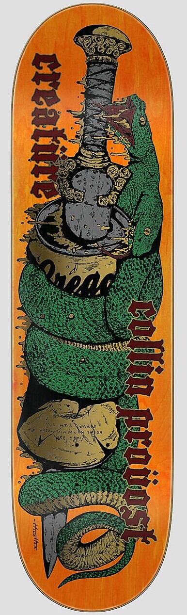 Creature Provost Crusher 8.47\" Skateboard Deck orange Gr. Uni"