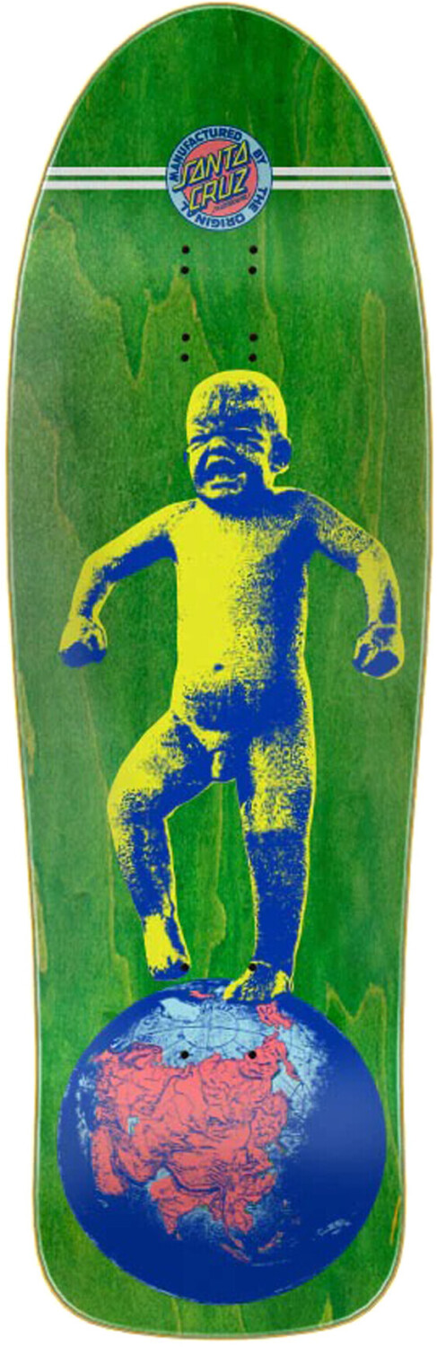 Santa Cruz Salba Baby Stomper Reissue 10.09\" Skateboard Deck green Gr. Uni"